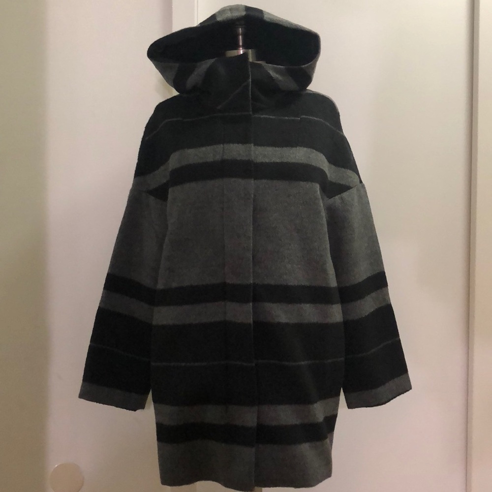 ✨SALE✨ Loft Striped Cocoon Coat - Picture 3 of 3